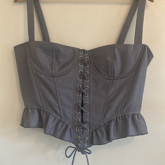 Lioness NWT Cuatro Corset in Slate - Size XL - Picture 8 of 14